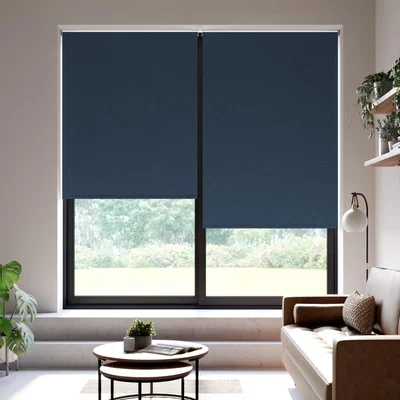 Dunelm Althea Blackout Made to Measure Roller Blind Althea Navy