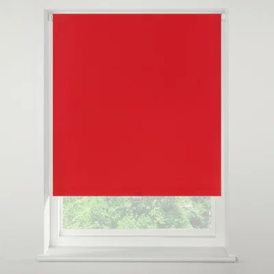 Dunelm Swish Strawberry Cordless Blackout Roller Blind Red