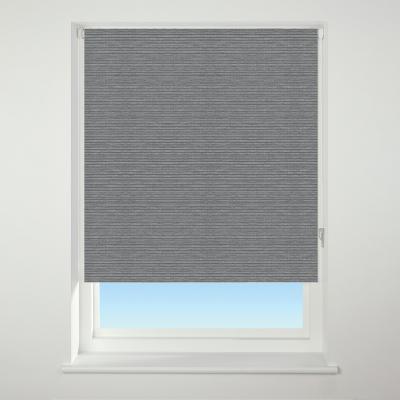 Dunelm Universal Texture Stripe Charcoal Roller Blind Dark Grey