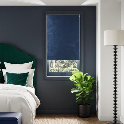 Dunelm Satin Navy Blackout Roller Blind Navy