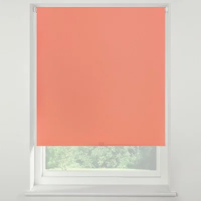 Dunelm Swish Coral Cordless Blackout Roller Blind Coral