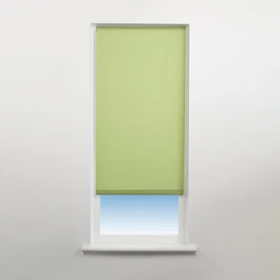 Dunelm Universal Plain Apple Green Blackout Roller Blind Green
