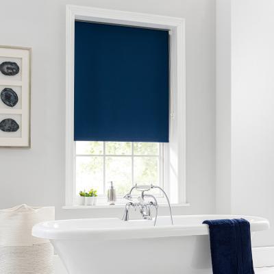 Dunelm Navy Blackout Moisture Resistant Roller Blind Navy