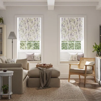 Dunelm Wisteria Blackout Roller Blind Mauve
