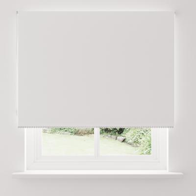 Dunelm Pom Pom Trim White Blackout Roller Blind White
