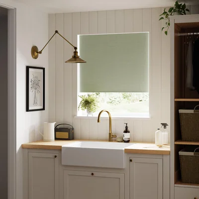 Dunelm Solar Sage Blackout Roller Blind Sage