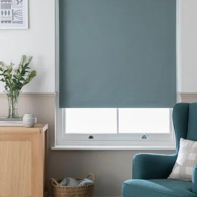 Habitat Habitat Herringbone Blackout Roller Blind - Teal