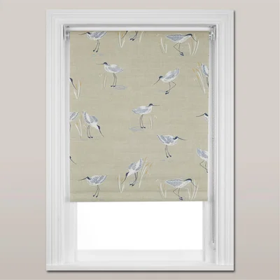 John Lewis John Lewis Coastal Avocet Blackout Roller Blind, Brown