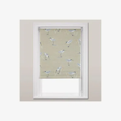John Lewis John Lewis & Partners Coastal Avocet Blackout Roller Blind, Brown