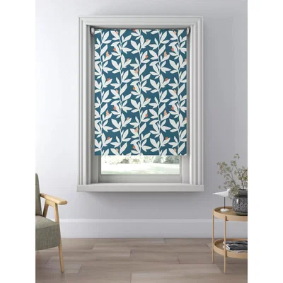 John Lewis John Lewis & Partners Lula Blackout Roller Blind, Fjord