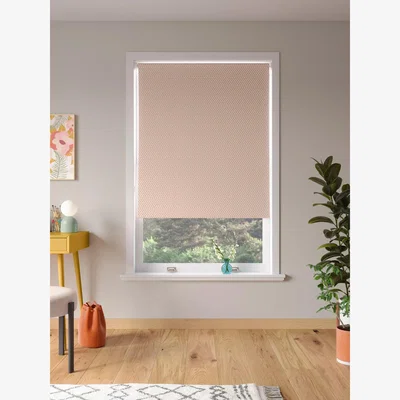 John Lewis John Lewis ANYDAY Pyramid Blackout Roller Blind, Tuscan Clay