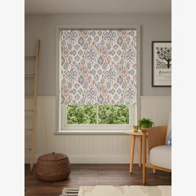 John Lewis John Lewis Maya Ikat Blackout Roller Blind, Tuscan Clay