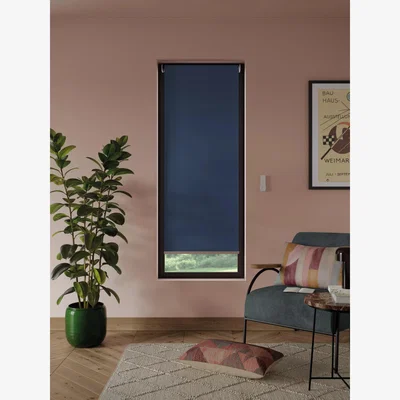 John Lewis John Lewis Motorised Linen Mix Blackout Roller Blind