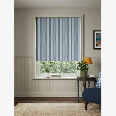 John Lewis John Lewis Conwy Blackout Roller Blind, Lake Blue
