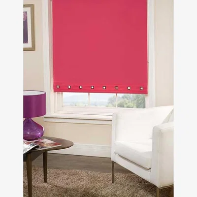 The Range Roller Blind Square Eyelet - Cerise / 1.3kg / 90x165cm