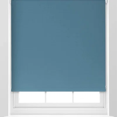 The Range Premium Trimmable Thermal Blackout Roller Window Blind  - Blue Stone