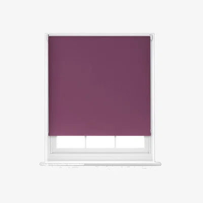 The Range Blackout Thermal Roller Window Blind - Aubergine / 90cm x 170cm