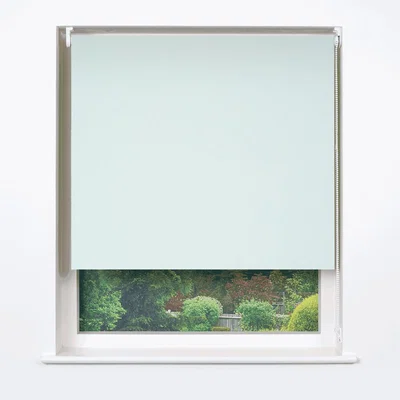 The Range Contemporary Blackout Roller Blinds - Opal Blue / 180cm