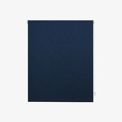 The Range Textured Blackout Roller Blind - Blue / 150cm