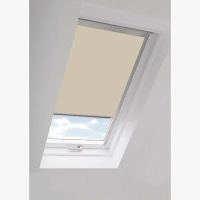 The Range Grace Cream Thermal out Skylight Roller Blinds (Velux Roof Windows G Codes) - Grace / 105cm / 130cm