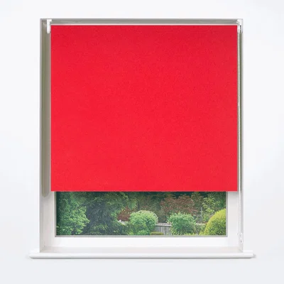 The Range Contemporary Blackout Roller Blinds - Red / 180cm