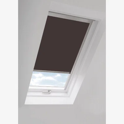 The Range Henna Brown Thermal out Skylight Roller Blinds (Velux Roof Windows G Codes) - Henna / 105cm / 130cm