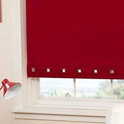 The Range Roller Blind Square Eyelet - Red / 0.75kg / 60x165cm