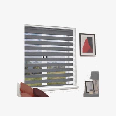 The Range Day Night Zebra Duo Roller Blind - Dark Grey / 1.8kg / 140cm Width x 165cm Drop