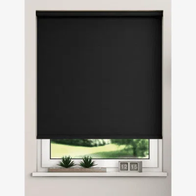 The Range Thermal Blackout Roller Blinds - Black / 120cm