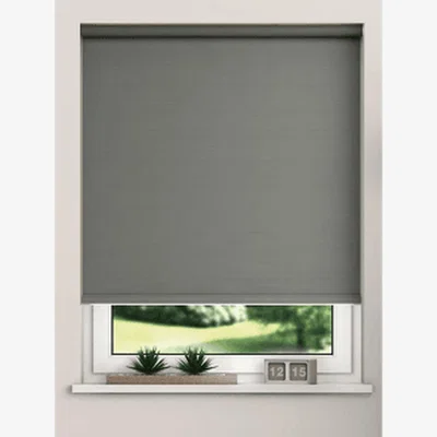 The Range Thermal Blackout Roller Blinds - Slate Grey / 70cm