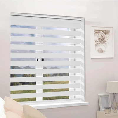The Range Day Night Zebra Duo Roller Blind - Off-White / 1.2kg / 150cm Width x 165cm Drop
