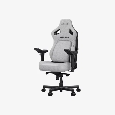 John Lewis anda seaT Kaiser 4 Fabric Premium Gaming Chair, Grey