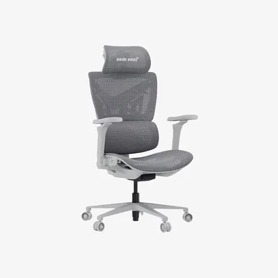John Lewis anda seaT X-Air Pro Mesh Fabric Gaming Chair, Grey