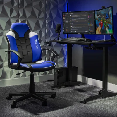 The Range X Rocker Saturn Esport Gaming Chair - Blue/Black