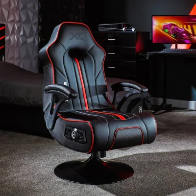 The Range X Rocker Torque 2.1 Wireless Pedesta Gaming Chair - Red