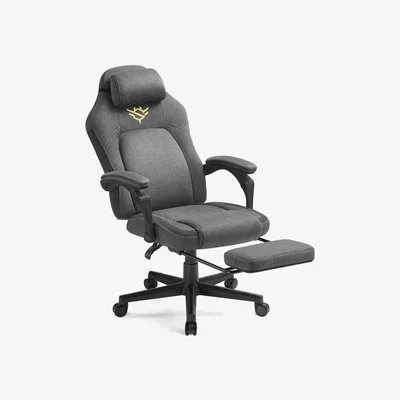 The Range SONGMICS Gaming Chair with Footrest - Grey