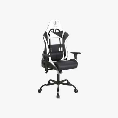 The Range Deltaco Gaming DC210 Gaming Chair - White and Black - Black