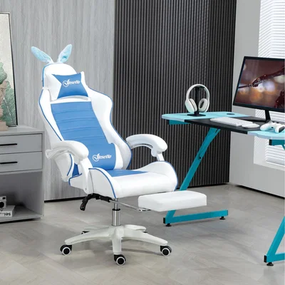 The Range Vinsetto Computer Gaming Chair with Ears - Blue