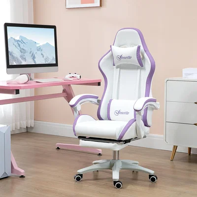 The Range Vinsetto Gaming Chair Computer Chair with Armrest - Purple