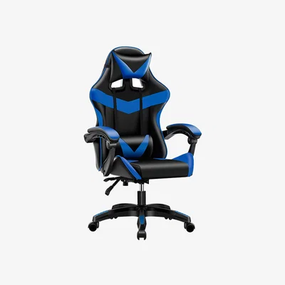 The Range Swivel Adjustable Ergonomic Home Desk Office Computer Gaming Chair - Black & Blue