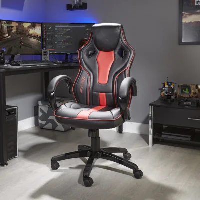 The Range X Rocker Maverick Office Gaming Chair - Black/Red