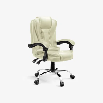 The Range Executive Office Chair PU Leather Gaming Chair with Tilt Function - Beige