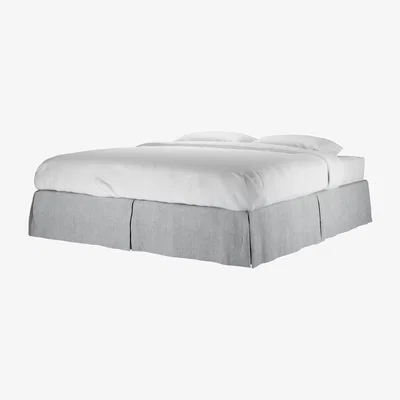 Sofa.com Marseille Super King Bed Valance in Goodwin Grey Sandgate - sofa.com