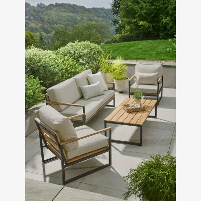 Cox and Cox Albany Lounge Set - Sand