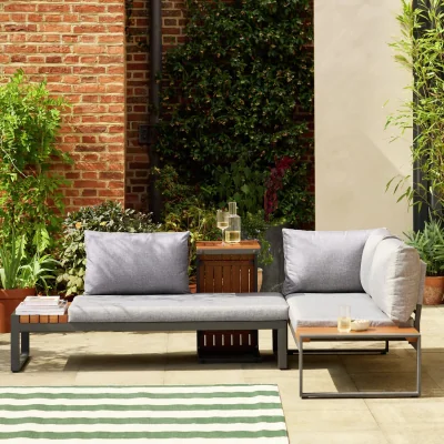 Habitat Habitat Multi Way Garden Modular 4 Seater Sofa Set - Grey