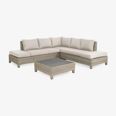 John Lewis KETTLER Palma 5-Seater Garden Low Lounging Table & Chairs Set