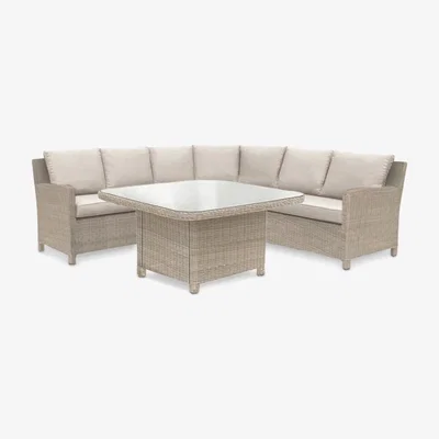 John Lewis KETTLER Palma Grande 6-Seat Garden Corner Sofa and Table Set