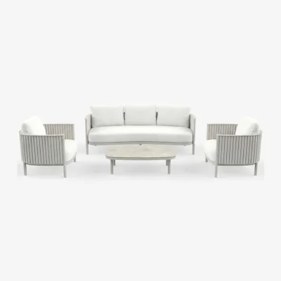 Marks & Spencer Royalcraft Mali 5 Seater Garden Lounge Set Light Cream