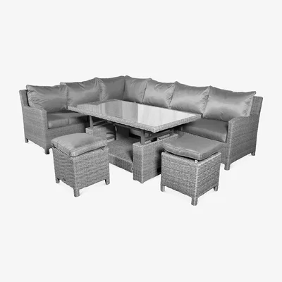Marks & Spencer Royalcraft Paris 8 Seater Garden Lounge Set - Grey, Grey
