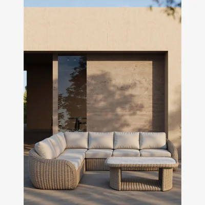 Marks & Spencer Royalcraft Bora 6 Seater Garden Lounge Set Beige